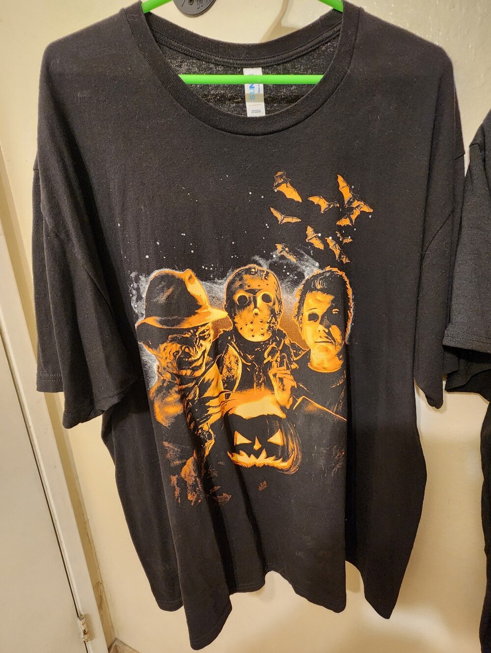 Peanuts Halloween Pumpkin Black Graphic Tee and Michael Myers Jack O Lantern Tee - Picture 5 of 8